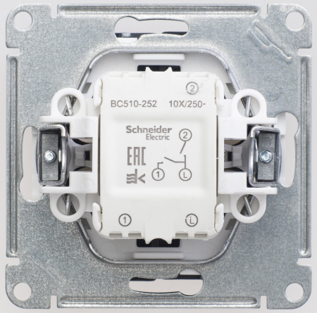 SE Wessen 59 Черный бархат Выключатель 2-клавишный 10АХ