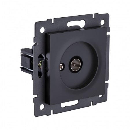 Розетка TV (папа), черный матовый Kollinger REA-007BM для Aspekt, Eleganz, Reflex