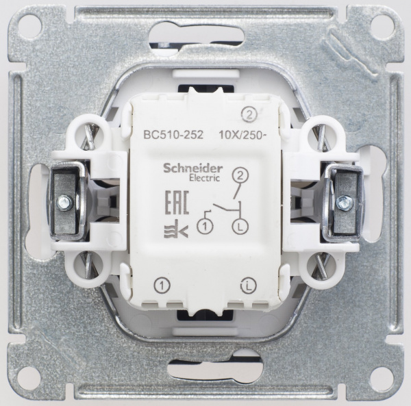 SE Wessen 59 Черный бархат Выключатель 2-клавишный 10АХ