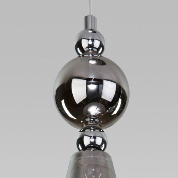 Подвесной светильник со стеклянными плафонами 50202/3 хром Eurosvet Ilario