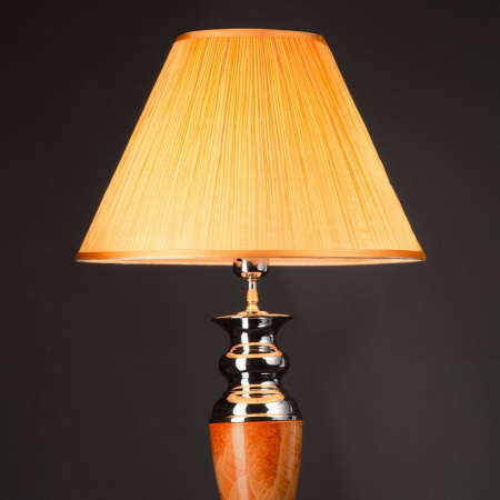 Торшер классический с абажуром 009/1T янтарный Eurosvet Majorka