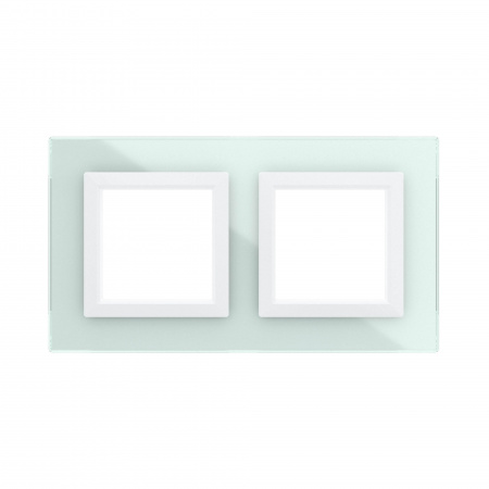 DKC Avanti Светло-зеленый Стекло Рамка 4 модуля