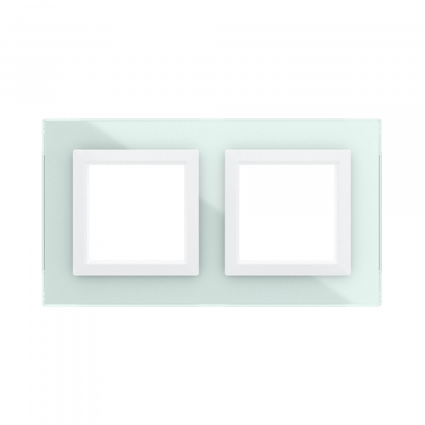 DKC Avanti Светло-зеленый Стекло Рамка 4 модуля