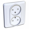 SE Этюд Бел Розетка 2-ая б/з с защитными шторками