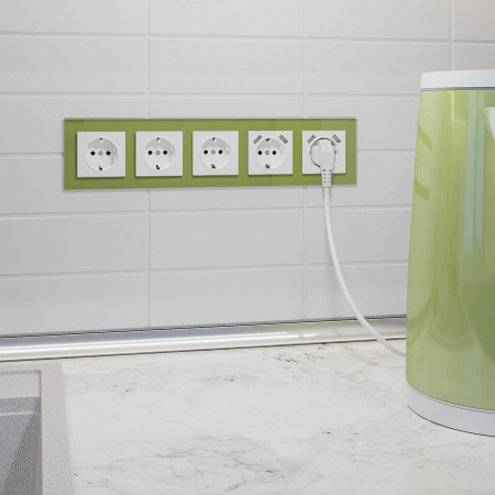 Рамка на 5 постов (фисташковый) WL01-Frame-05