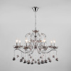Подвесная люстра с хрусталем 10107/8 хром Eurosvet Brezza
