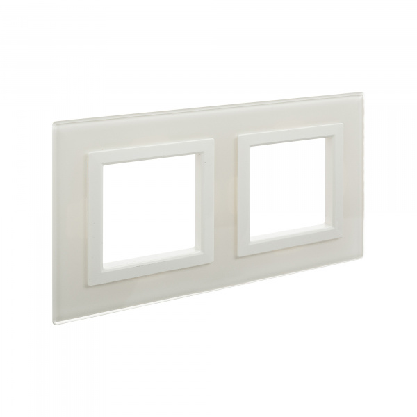 DKC Avanti Белый Стекло Рамка 4 модуля