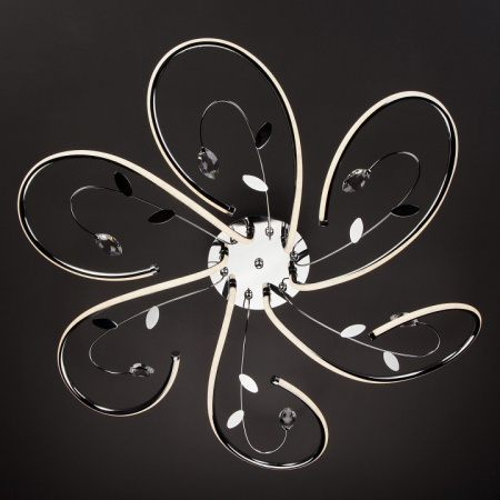 Светодиодная люстра с хрусталем 90082/6 хром Eurosvet Venzel