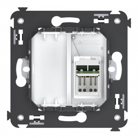 DKC Avanti Белое облако Розетка RJ-45 5e одинарная
