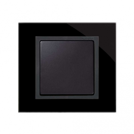 Simon 82 Nature Чёрный/Графит/Стекло Рамка 2-ая