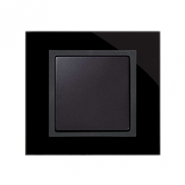 Simon 82 Nature Чёрный/Графит/Стекло Рамка 2-ая