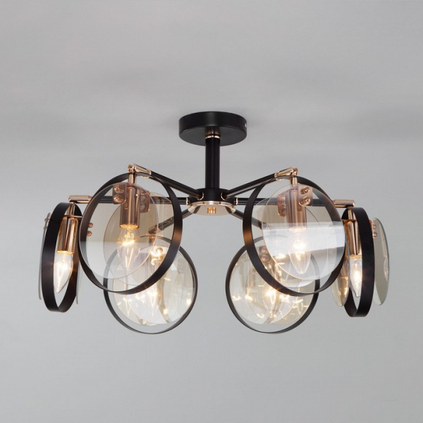 Потолочный светильник в стиле лофт 70121/6 черный Eurosvet Gallo