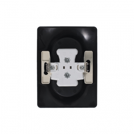 SE Glossa Антрацит Розетка 2-ая б/з ,16А (в сборе)