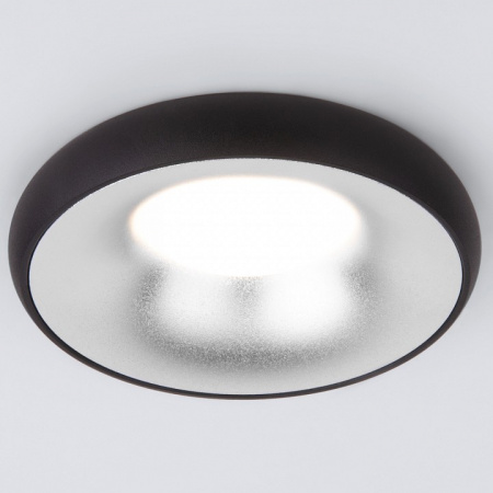 Встраиваемый точечный светильник 118 MR16 серебро/черный Elektrostandard Void a053349