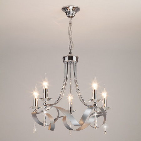 Подвесная люстра в классическом стиле 60064/5 хром Eurosvet Adelia