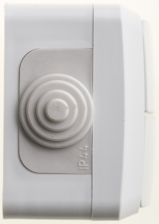 SE Этюд наруж Серый Выключатель 2-клавишный IP44