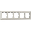 Рамка на 5 постов (жемчужный) WL07-Frame-05