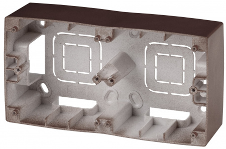 ЭРА 12-6102-13 Бронза Коробка наклад. монтажа 2 поста, 12