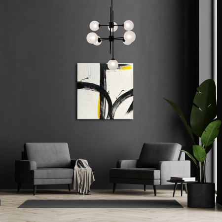 Потолочный светильник со стеклянными плафонами 50383 черный Eurosvet Volver