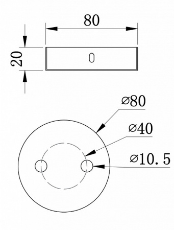 Универсальное крепление SPR-BASE-R-02-W Maytoni Universal base