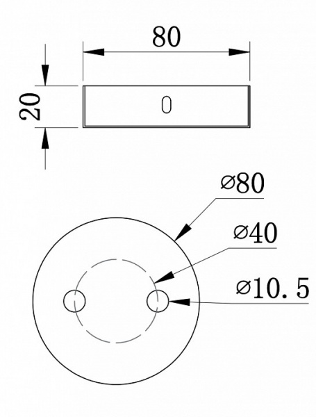 Универсальное крепление SPR-BASE-R-02-W Maytoni Universal base