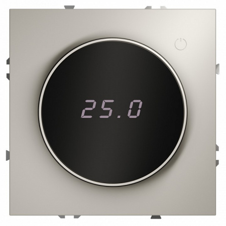 Терморегулятор электронный VOLTUM S70 с индикацией и датчиком, для теплого пола, (кашемир)