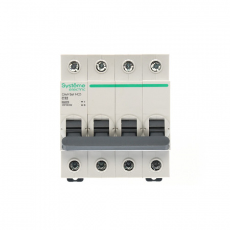 Systeme Electric City9 Set Автоматический выключатель (АВ) С 32А 4P 6kA 400В