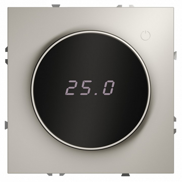 Терморегулятор электронный VOLTUM S70 с индикацией и датчиком, для теплого пола, (кашемир)