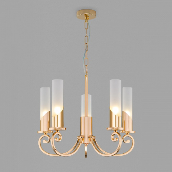 Классическая подвесная люстра 60117/5 золото Eurosvet Banci