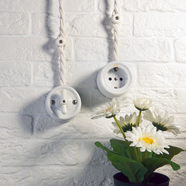 Ретро кабель витой 3х2,5 белый 20 м (под заказ) W6453301 Ретро кабель витой 3х2,5 белый 20 м (под заказ) W6453301