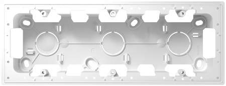 Simon 24 Белая Коробка монтажная для накладного монтажа на 3 модуля