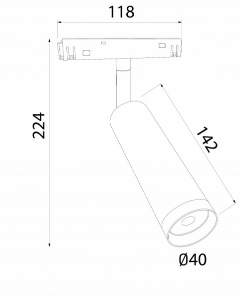 Slim Magnetic R08 Трековый светильник 8W 4200K Porte (черный) 85508/01 Elektrostandard Slim Magnetic a061302 Slim Magnetic R08 Трековый светильник 8W 4200K Porte (черный) 85508/01 Elektrostandard Slim Magnetic a061302