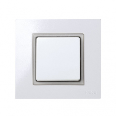 Simon 27 Play Серая прозрачный Вставка декоративная для рамок с вырезом под декор