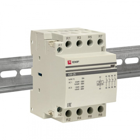 EKF PROxima Контактор модульный КМ 25А 4NC (3 мод.)