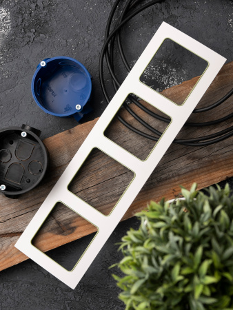 EKF PROxima Стокгольм Белый Линия зеленая Рамка 4-ая