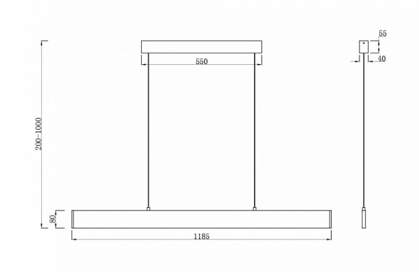 Подвесной светильник P010PL-L30W4K Maytoni Step