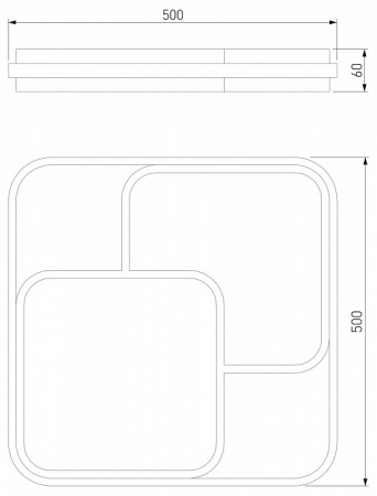 Потолочный светодиодный светильник 90253/1 Eurosvet Jeremy