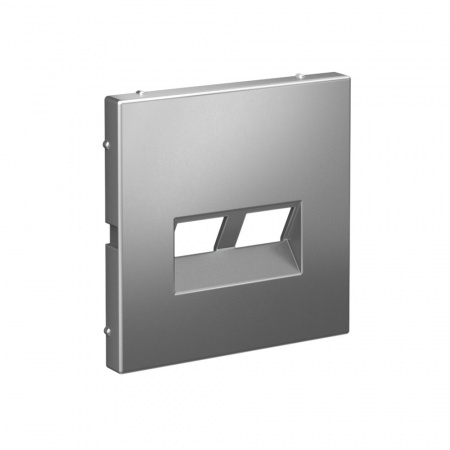 Systeme Electric ArtGallery Сталь Накладка двойная для информационных функций типа Keystone