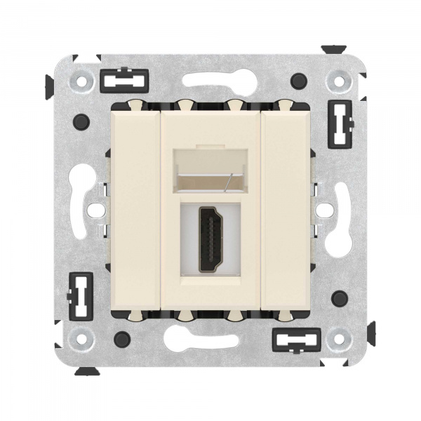 DKC Avanti Ванильная дымка Розетка одинарная тип А-А HDMI