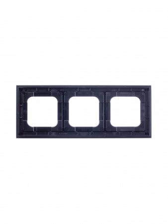 ABB Axcent металл/платина Рамка 3-постовая