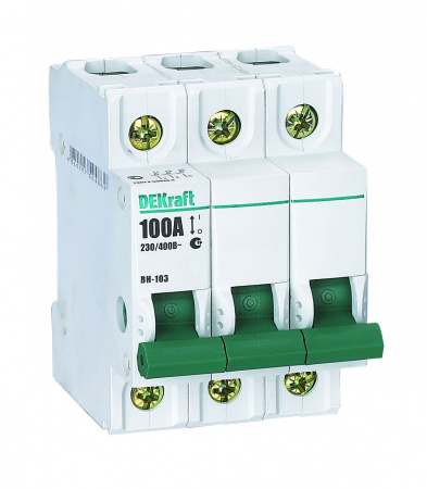 DEKraft Выключатель-разъединитель 3Р 100А ВН-103
