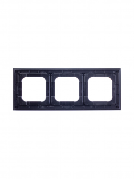 ABB Axcent металл/платина Рамка 3-постовая