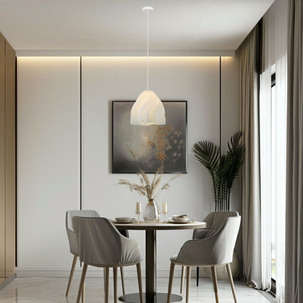 ПОДВЕСНОЙ СВЕТИЛЬНИК С АКРИЛОВЫМ ПЛАФОНОМ 40076/1 белый Eurosvet Sinki