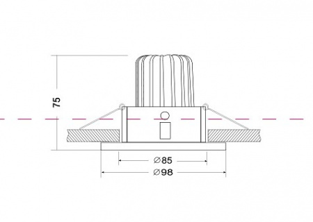 Встраиваемый светильник DL031-2-L12W Maytoni Yin