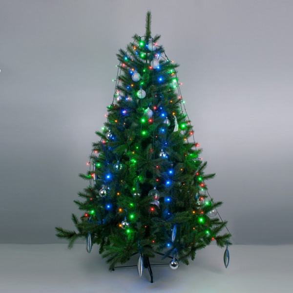 Гирлянда занавес на ель 0,45*1,5 м IP20 200-003 мульти Eurosvet 200-003