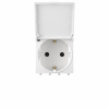 DKC Avanti Белый Розетка 2P+E со шторками IP41