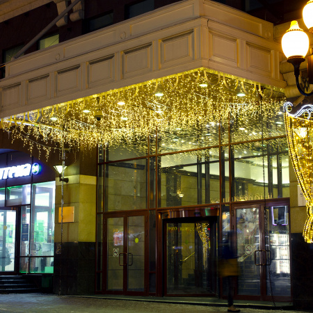 Arlight Светодиодная гирлянда ARD-EDGE-CLASSIC-5600x900-CLEAR-240LED-PULSE Warm (230V, 15W) (Ardecoled, IP65)