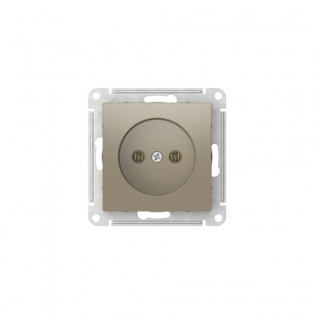 Systeme Electric AtlasDesign Шампань Розетка без заземления без шторок, 16А, мех., быстрозажим. клем.