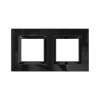 DKC Avanti Черный Стекло Рамка 4 модуля