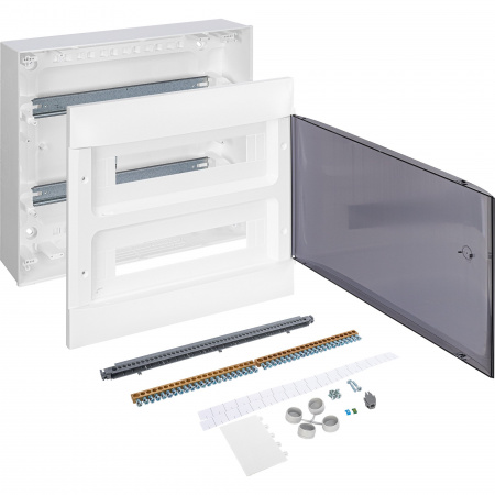 Legrand Practibox S Пластиковый щиток Навесной 2X18 Дымчатая дверь